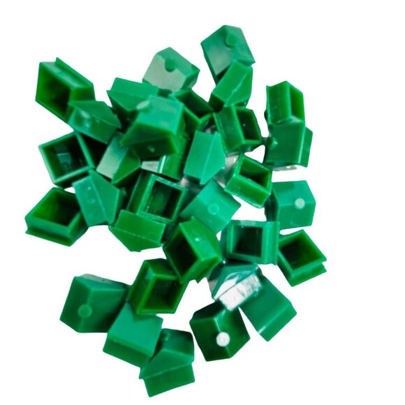 Monopoly Classic Houses Replacement Parts Green Plastic Set 32 u - Picture 2 of 2